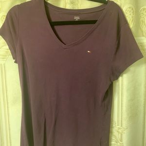 Tommy Hilfiger purple V neck